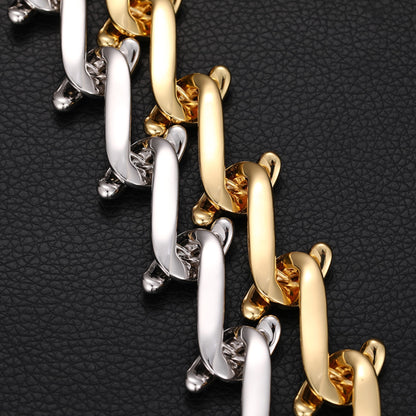 HOOKED ON MOTION | 23mm Iced Interlocking Link Chain