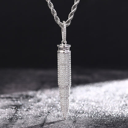 Bullet Pendant Necklace – Bold Streetwear Hip Hop Jewelry for Men