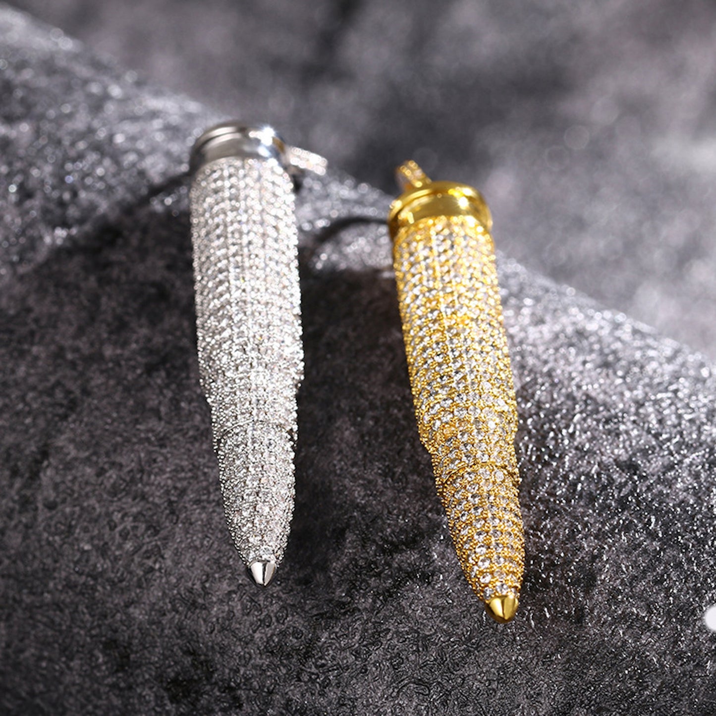Bullet Pendant Necklace – Bold Streetwear Hip Hop Jewelry for Men