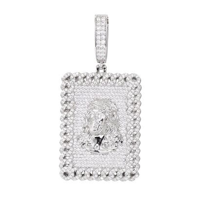 Jesus Head Pendant Necklace – Luxury CZ Hip Hop Statement Jewelry for Men