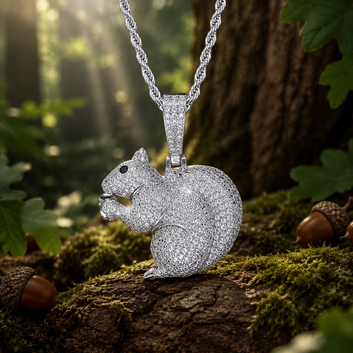 GATHER & GROW | Squirrel Pendant Necklace