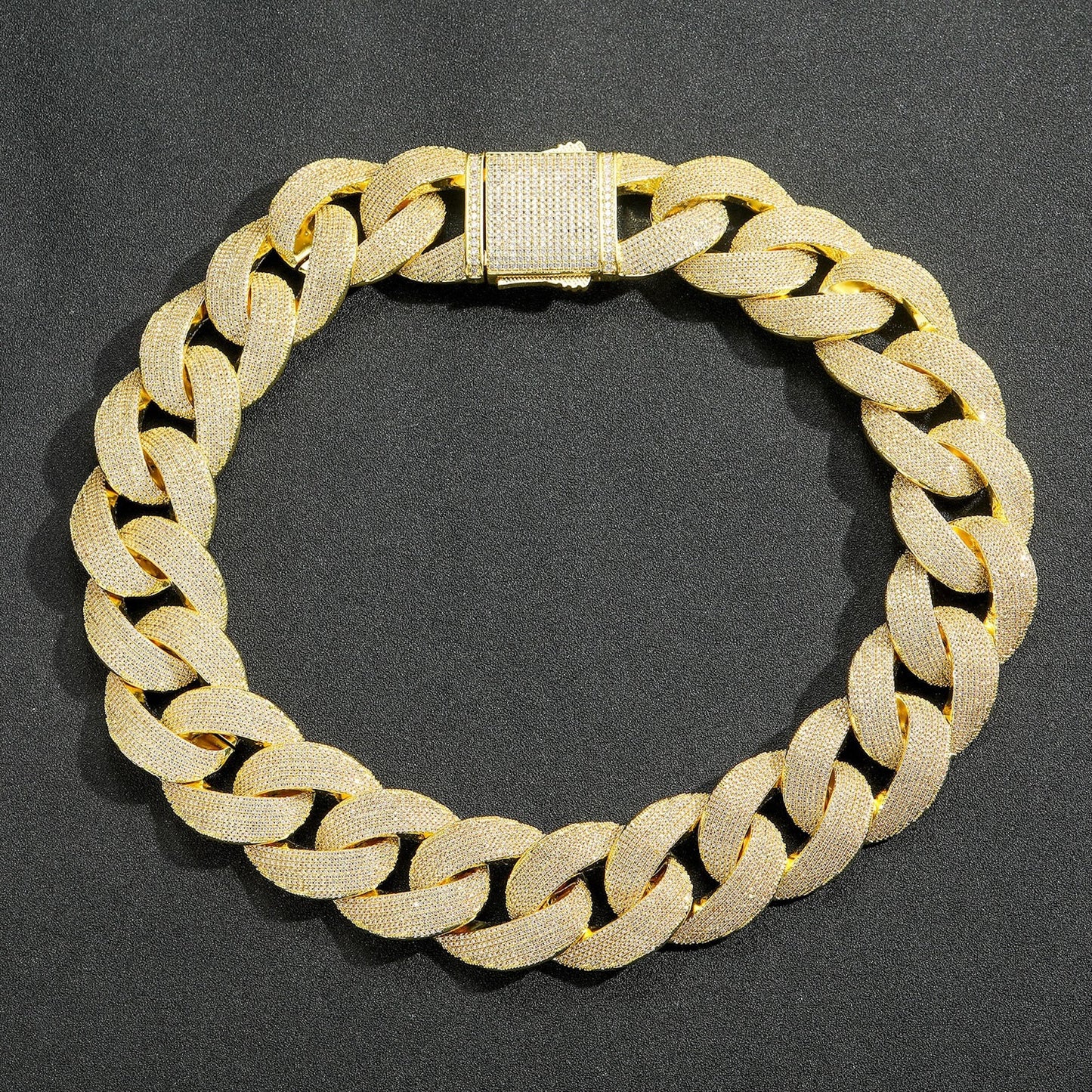 35mm Mega Cuban Chain – Ultra Wide Iced Statement Necklace