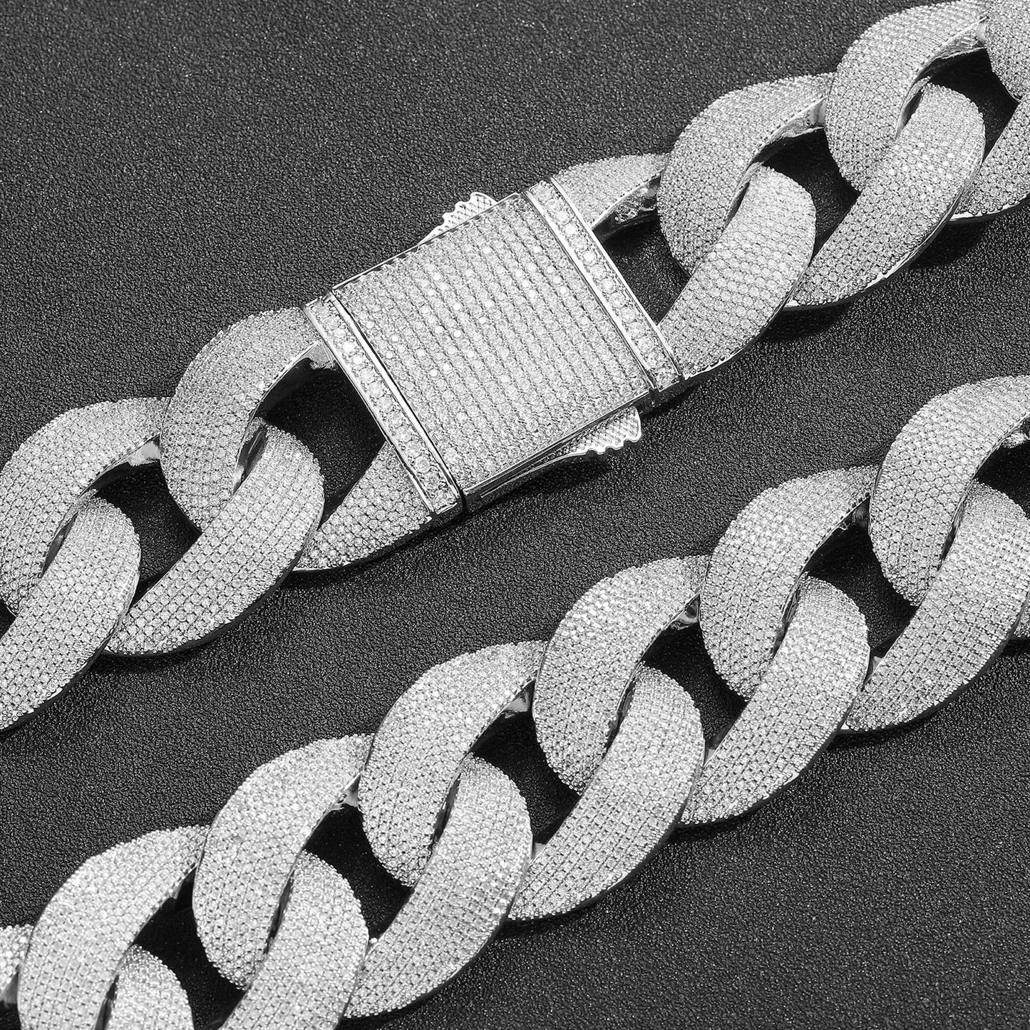 35mm Mega Cuban Chain – Ultra Wide Iced Statement Necklace