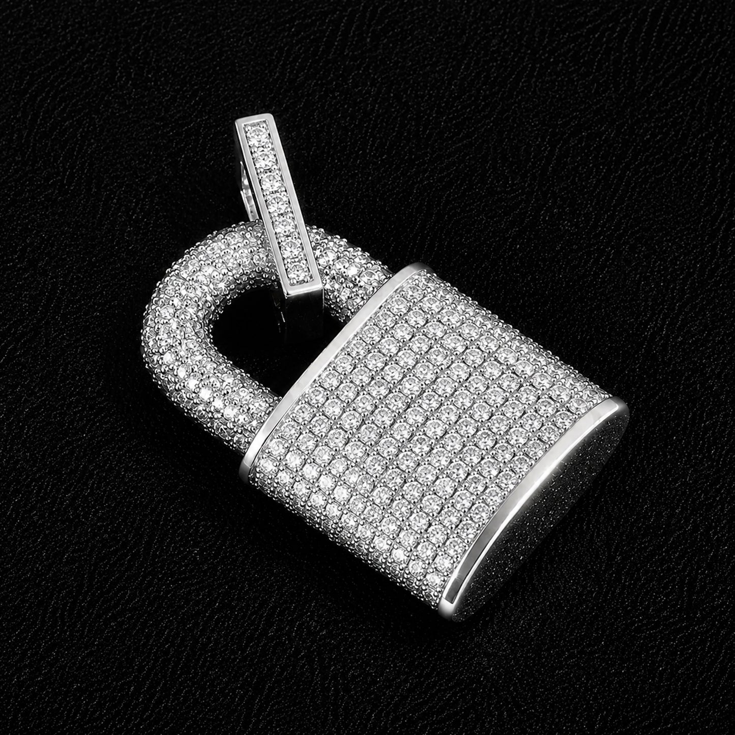 Iced Padlock Pendant Necklace – Iced Out Hip Hop Jewelry for Men