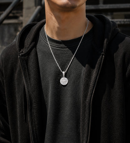 Compass Medallion Pendant Necklace – Urban Iced Statement Jewelry