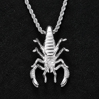 Scorpion Medallion Pendant Necklace – Premium CZ Streetwear Jewelry