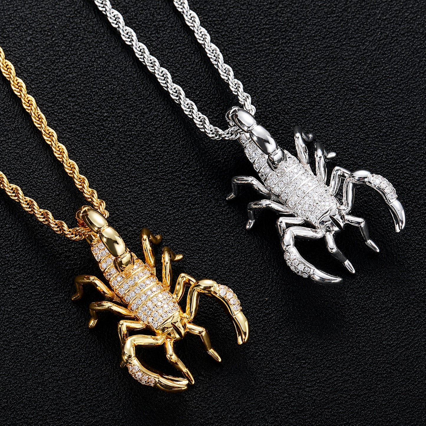 Scorpion Medallion Pendant Necklace – Premium CZ Streetwear Jewelry