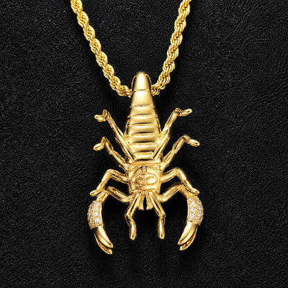 Scorpion Medallion Pendant Necklace – Premium CZ Streetwear Jewelry