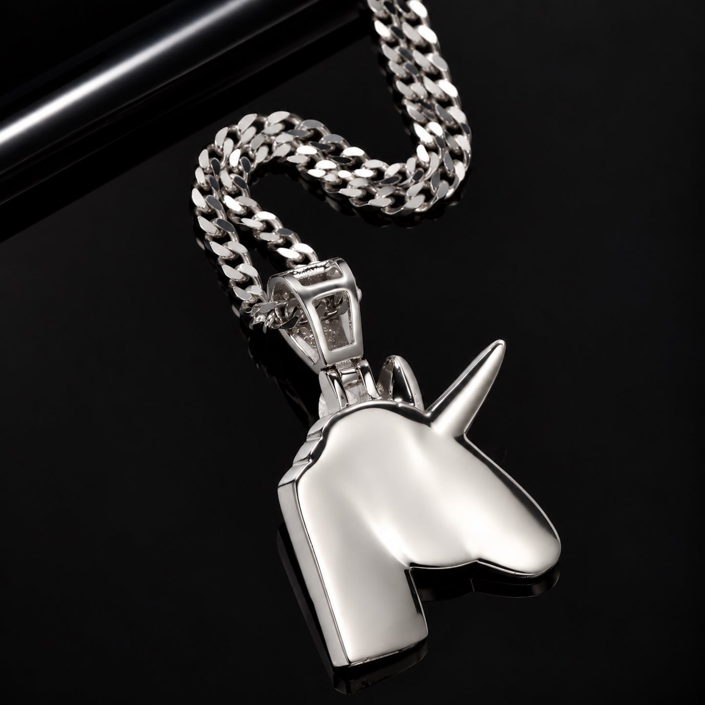 Mystic Unicorn Pendant Necklace – Premium CZ Streetwear Jewelry