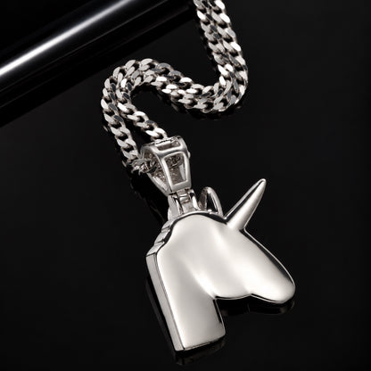 Mystic Unicorn Pendant Necklace – Premium CZ Streetwear Jewelry
