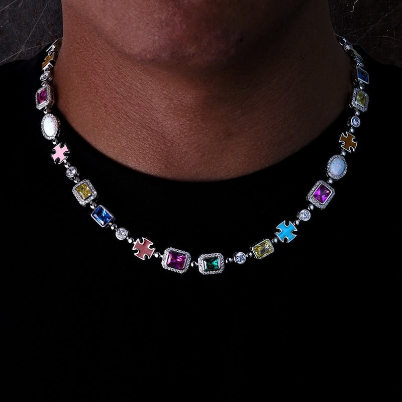 unique tennis link chains choker chain necklace