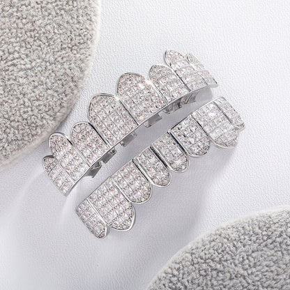 MAKE IT CLEAR | Square CZ Iced Grillz Set