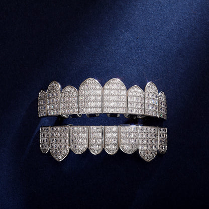 MAKE IT CLEAR | Square CZ Iced Grillz Set