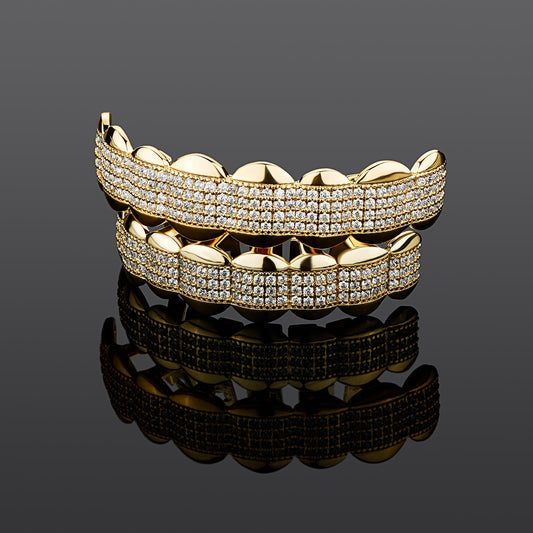 CLEAN CUT | 8-Tooth Iced Grillz Set