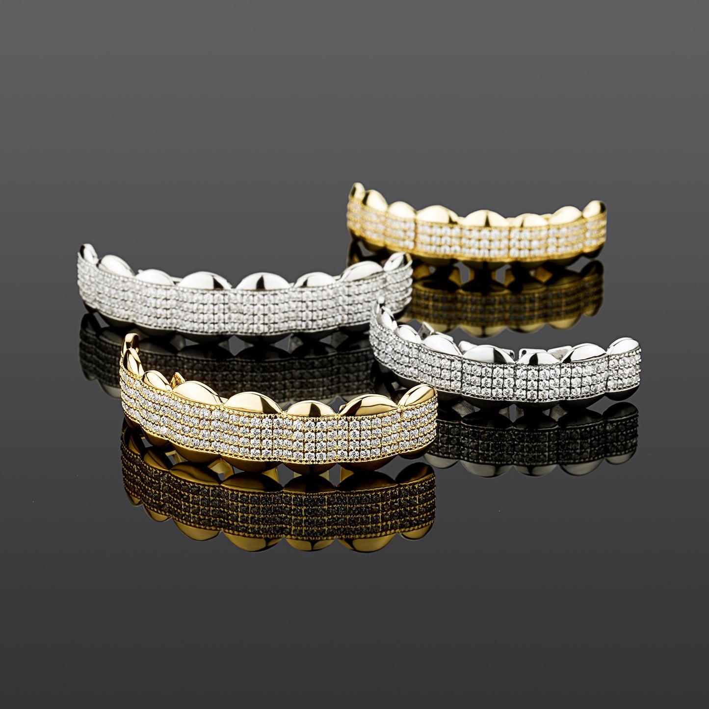 CLEAN CUT | 8-Tooth Iced Grillz Set
