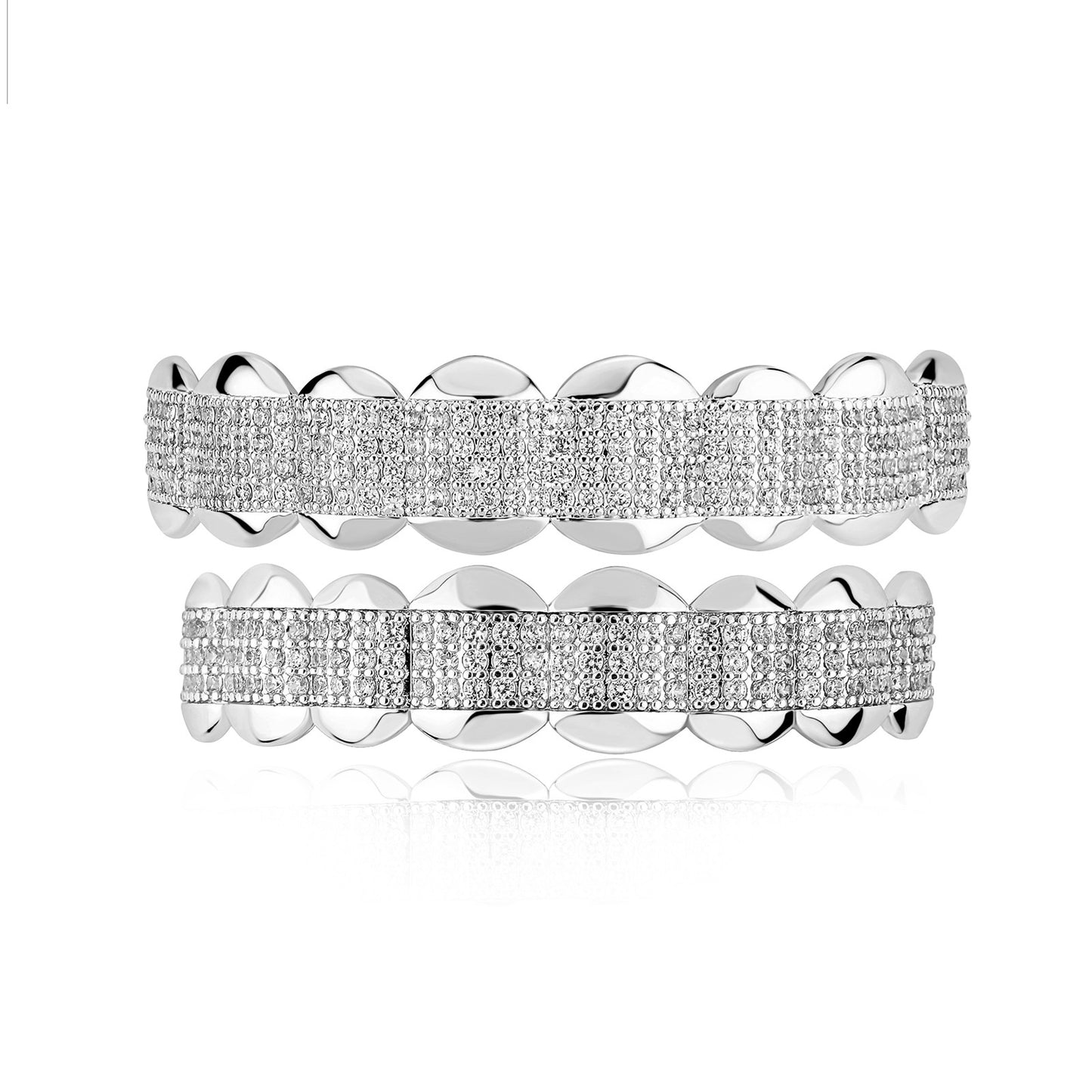 CLEAN CUT | 8-Tooth Iced Grillz Set