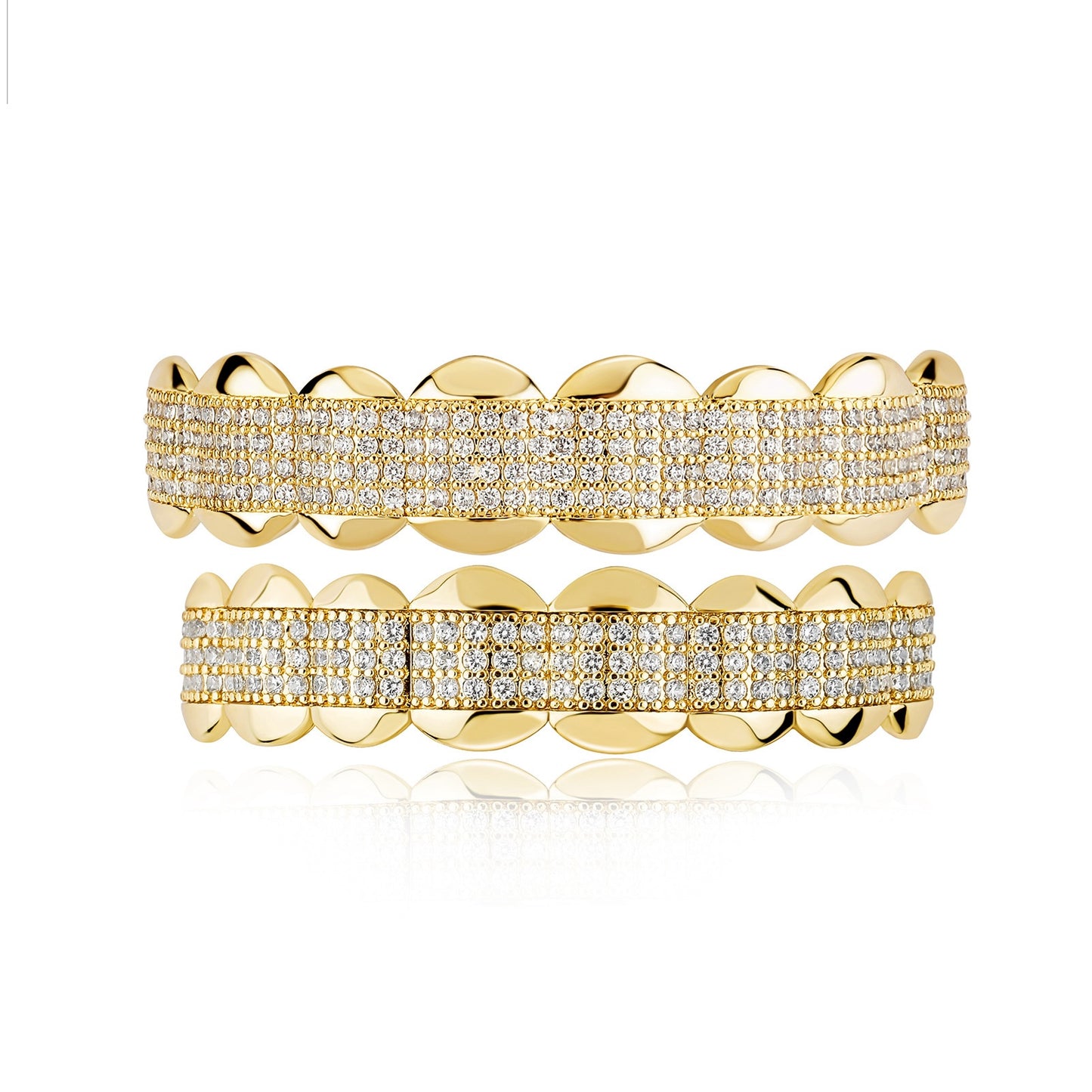 CLEAN CUT | 8-Tooth Iced Grillz Set