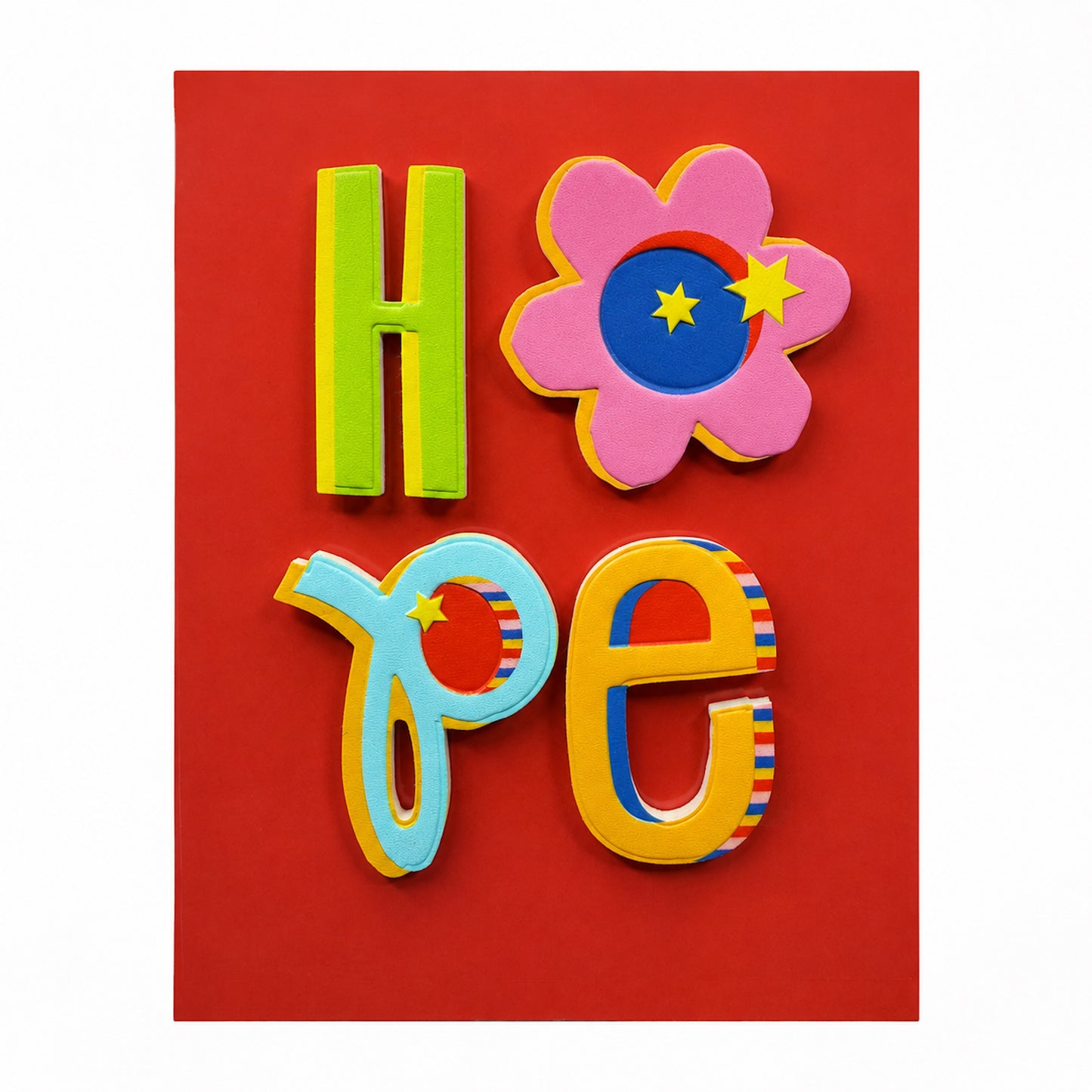 HOPE colorful textured sticker patch set for everyday accessories