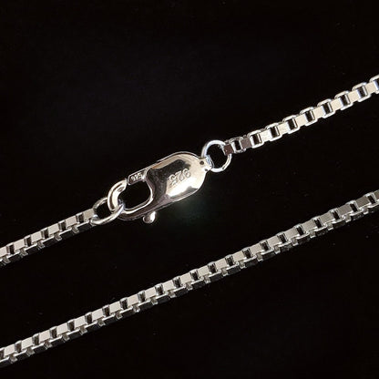 Dragon pendant with a sterling silver box chain
