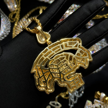 Premium 14K gold plated finish on the candy money bag pendant
