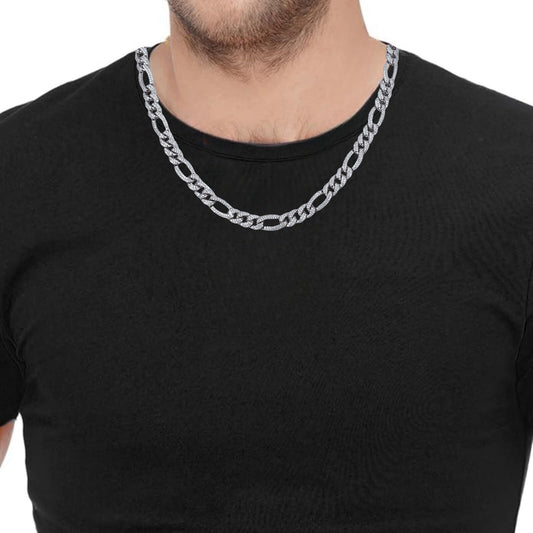 men's fashion cz diamond chain necklace