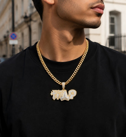 KEEP THE FAITH | Graffiti Trap Pendant Necklace
