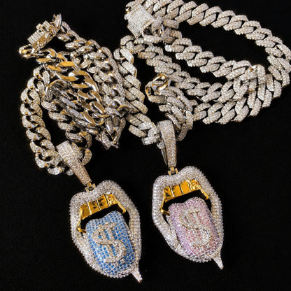 Oversized bail compatible with wider Cuban chains
