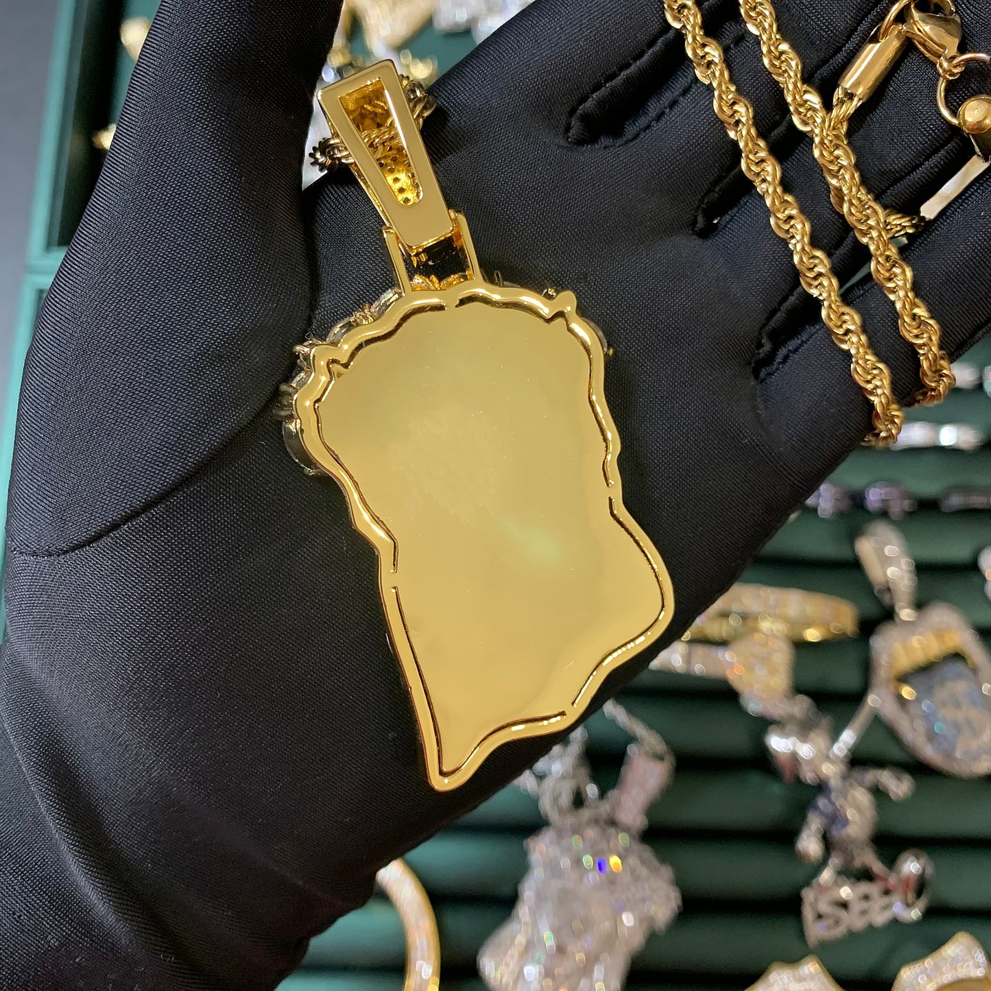 14K Thorns Crown Jesus Chain Necklace
