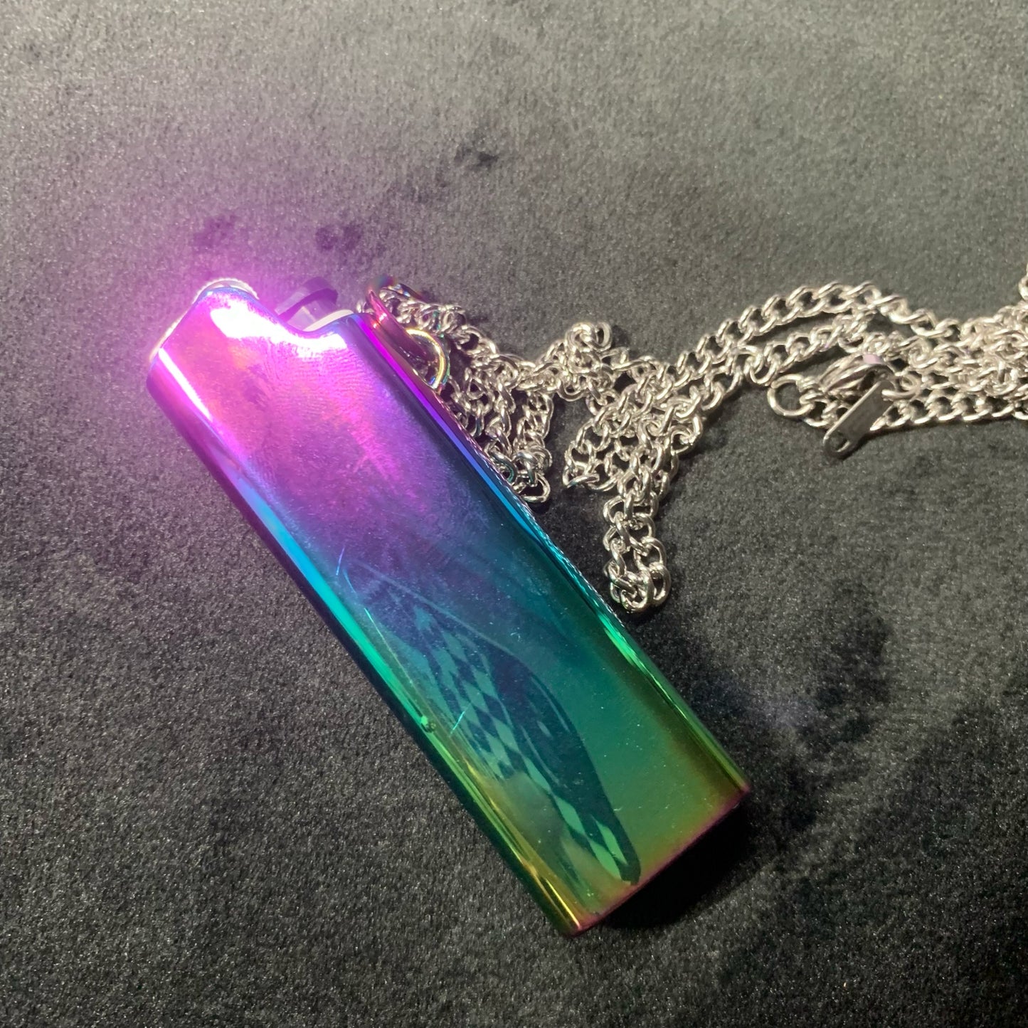 WITHIN REACH lighter holder paired with 24-inch Cuban curb chain