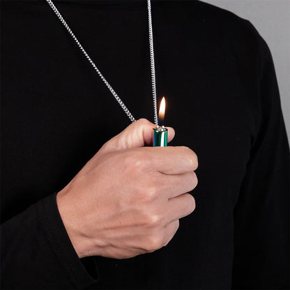 ICEDIAMOND metal utility pendant necklace for streetwear styling